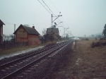 A station's building and platform